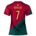 Portugal Cristiano Ronaldo #7 Voetbalkleding Thuisshirt Dames WK 2022 Korte Mouwen